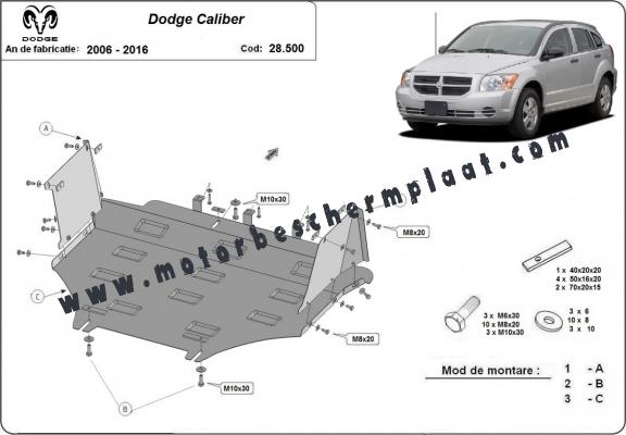 Motor Beschermplaat voor Dodge Caliber
