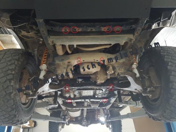 Motor en Radiator Beschermplaat voor Toyota Land Cruiser J90