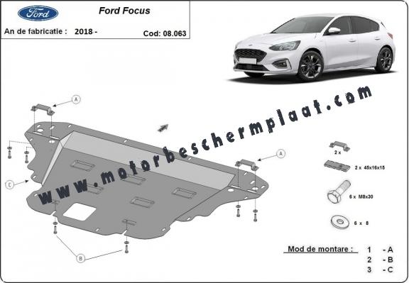 Motor en Versnellingsbak Beschermplaat voor Ford Focus 4