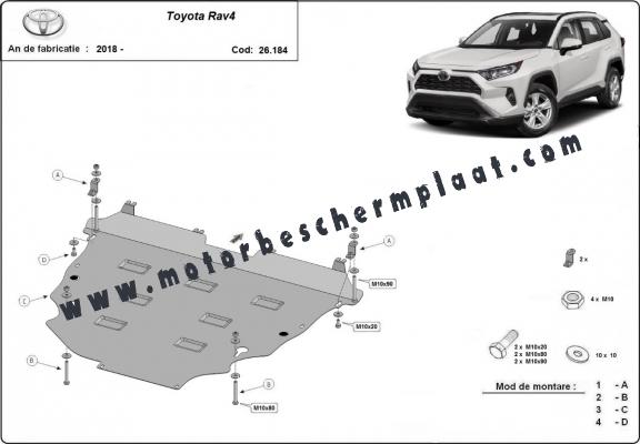 Motor en Versnellingsbak Beschermplaat voor Toyota Rav4