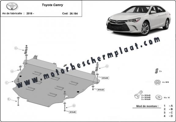 Motor en Versnellingsbak Beschermplaat voor Toyota Camry