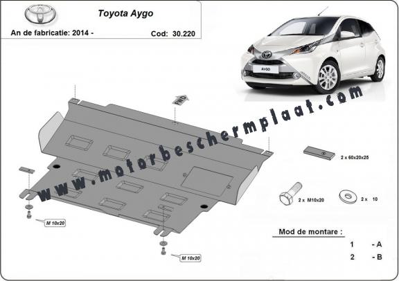 Motor en Versnellingsbak Beschermplaat voor Toyota Aygo AB40