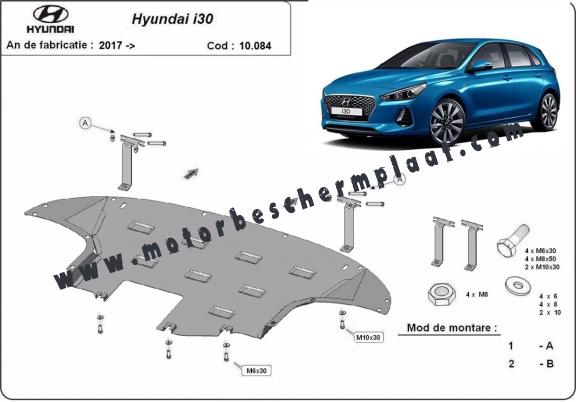 Motor, Versnellingsbak en Radiator Beschermplaat voor Hyundai I30