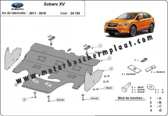 Motor en Versnellingsbak Beschermplaat voor Subaru XV