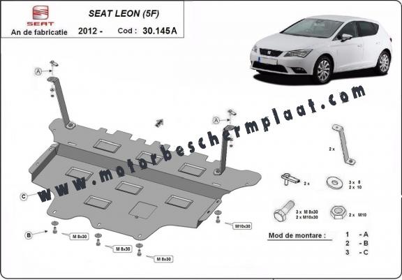 Motor en Versnellingsbak Beschermplaat voor Seat Leon - Automatische versnellingsbak