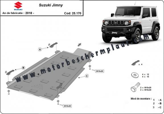 Overdracht geval Beschermplaat voor Suzuki Jimny