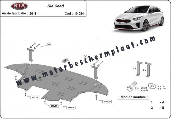 Motor en Versnellingsbak Beschermplaat voor Kia Ceed 