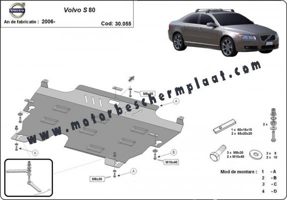 Motor en Versnellingsbak Beschermplaat voor Volvo S80