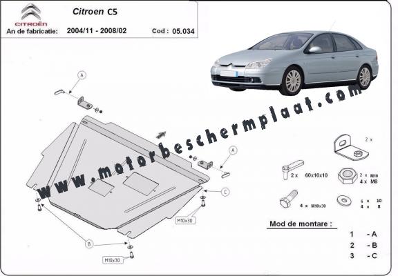 Motor en Versnellingsbak Beschermplaat voor Citroen C5