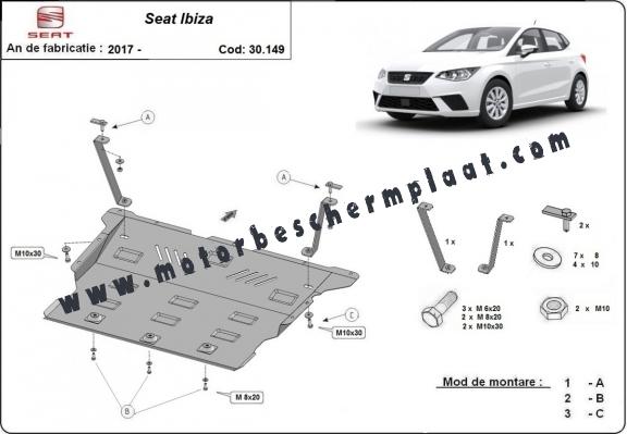 Motor en Versnellingsbak Beschermplaat voor Seat Ibiza