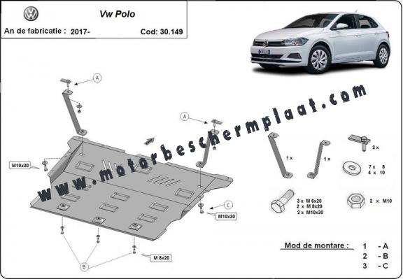 Motor en Versnellingsbak Beschermplaat voor VW Polo