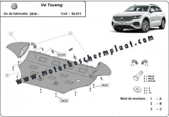 Motor Beschermplaat voor Volkswagen Touareg