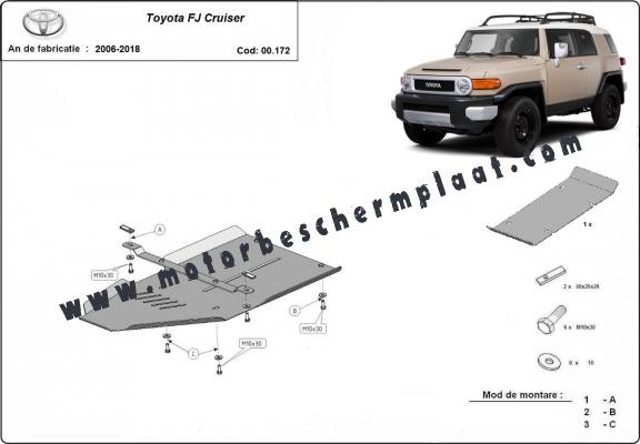 Versnellingsbak Beschermplaat voor Toyota Fj Cruiser