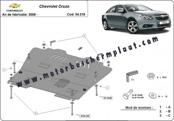 Motor, Versnellingsbak en Radiator Beschermplaat voor Chevrolet Cruze