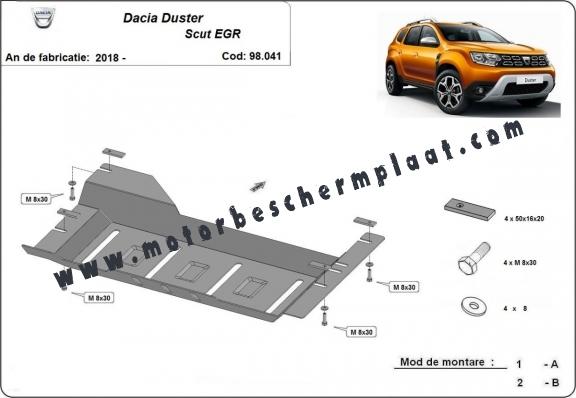 EGR, system STOP&GO Beschermplaat voor Dacia Duster