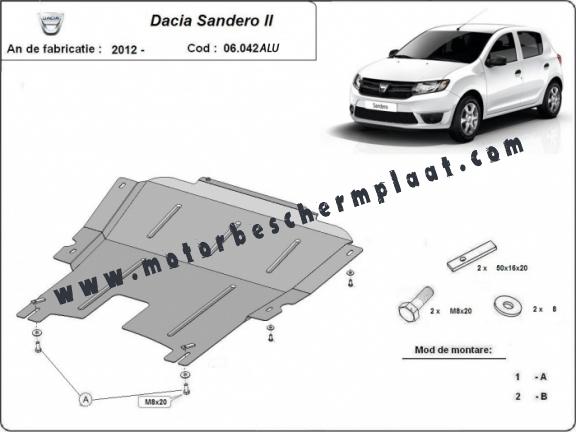Motor, Versnellingsbak en Radiator Beschermplaat voor DACIA  SANDERO 2