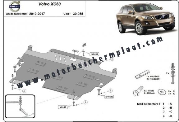 Motor, Versnellingsbak en Radiator Beschermplaat voor Volvo XC60