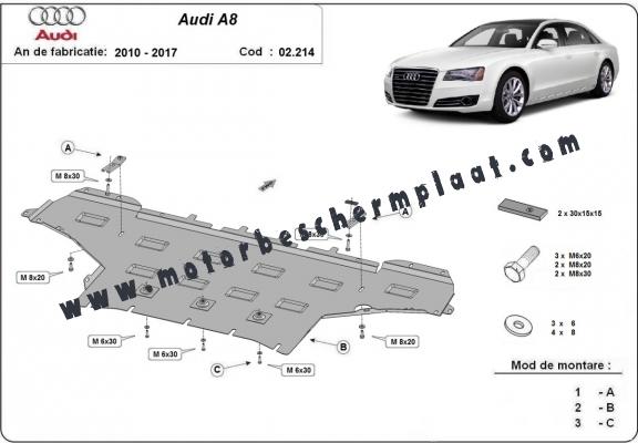 Motor Beschermplaat voor Audi A8