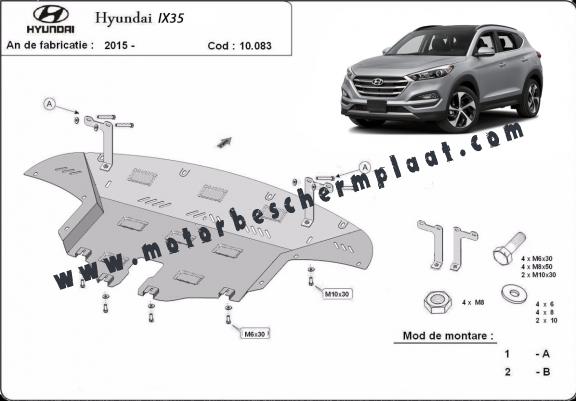 Motor en Versnellingsbak Beschermplaat voor Hyundai IX35