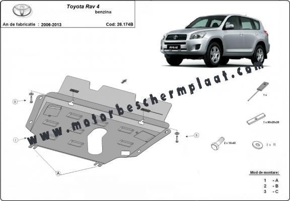 Motor, Versnellingsbak en Radiator Beschermplaat voor Toyota RAV 4