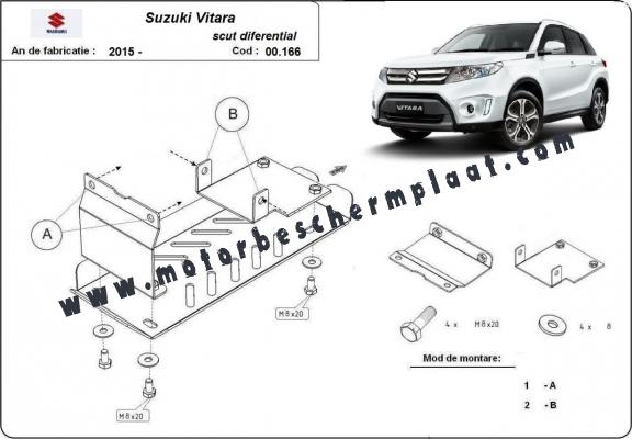 Differentieel Beschermplaat - RWD voor Suzuki Vitara