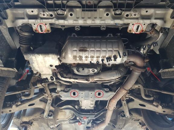 Motor en Radiator Beschermplaat voor Subaru Forester 4