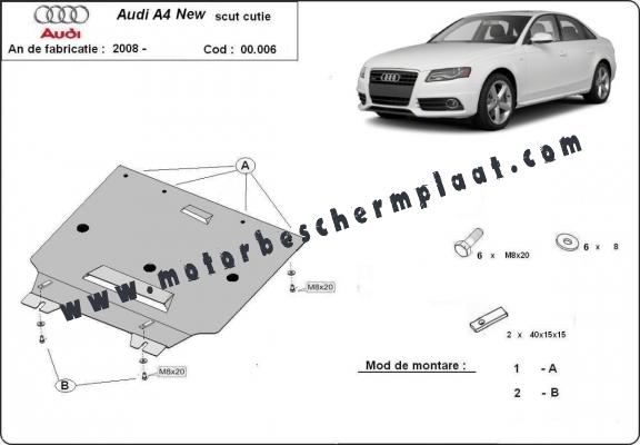 Versnellingsbak Beschermplaat voor Audi A4 4 B8 All Road