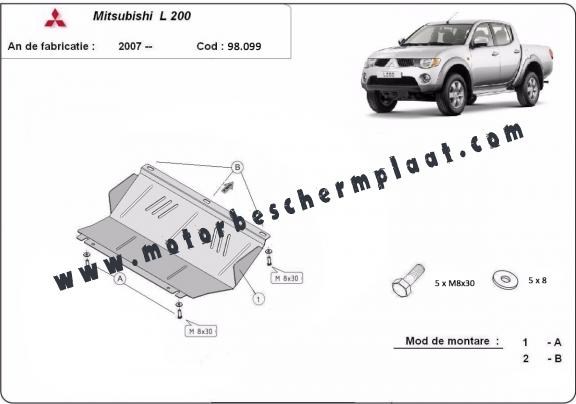 Radiator Beschermplaat voor Mitsubishi L 200