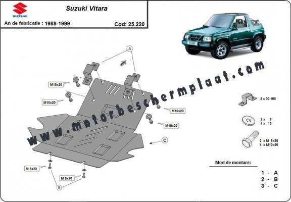 Motor en Radiator Beschermplaat voor Suzuki Vitara