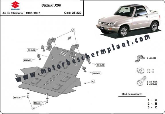 Motor en Radiator Beschermplaat voor Suzuki X90