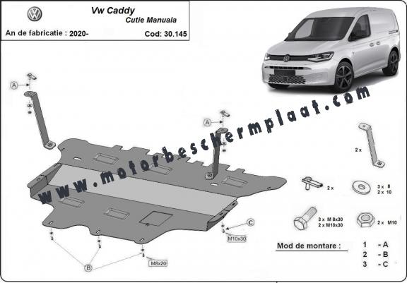 Motor en Versnellingsbak Beschermplaat voor VW Caddy