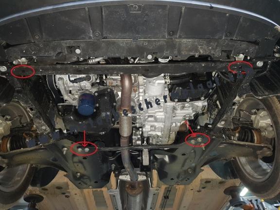 Motor, Versnellingsbak en Radiator Beschermplaat voor Citroen C3 Aircross