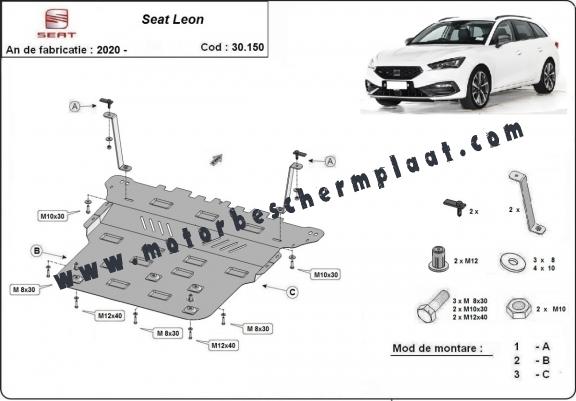 Motor en Versnellingsbak Beschermplaat voor Seat Leon