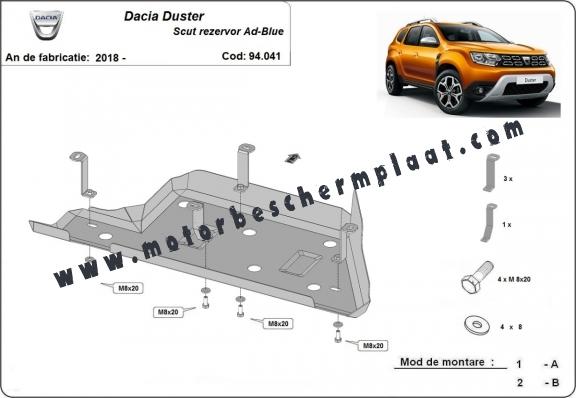 AdBlue tank Beschermplaat voor Dacia Duster