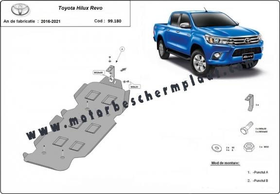 Brandstoftank Beschermplaat voor Toyota Hilux Revo