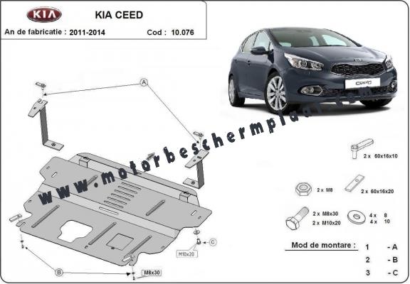 Motor en Versnellingsbak Beschermplaat voor Kia Ceed