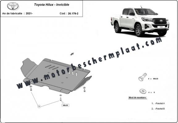 Motor  Beschermplaat voor Toyota Hilux Invincible