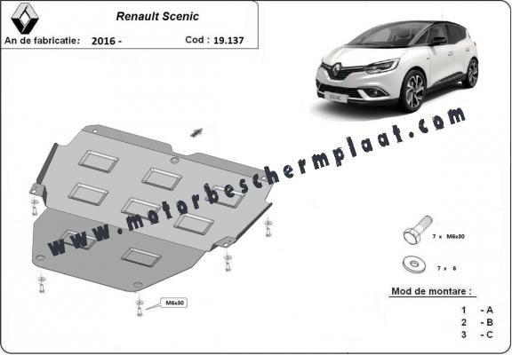 Motor en Versnellingsbak Beschermplaat voor Renault Scenic 4