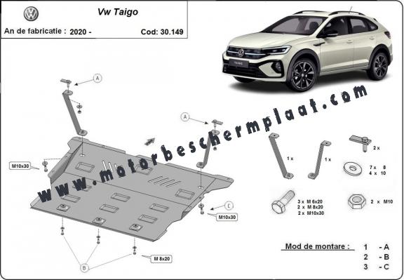Motor en Versnellingsbak Beschermplaat voor VW Taigo