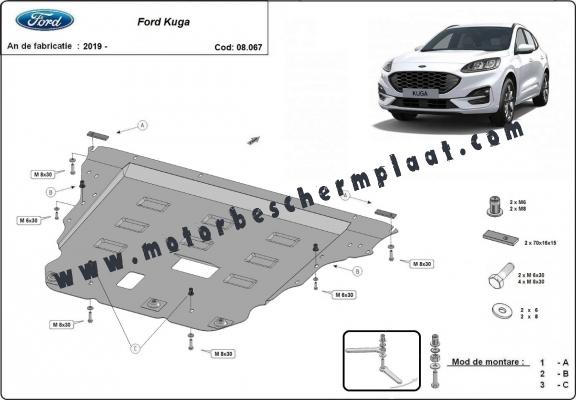 Motor en Versnellingsbak Beschermplaat voor Ford Kuga