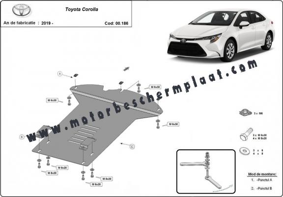 Katalysator/cat lock Beschermplaat voor Toyota Corolla