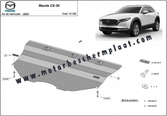 Motor, Versnellingsbak en Radiator Beschermplaat voor Mazda CX-30