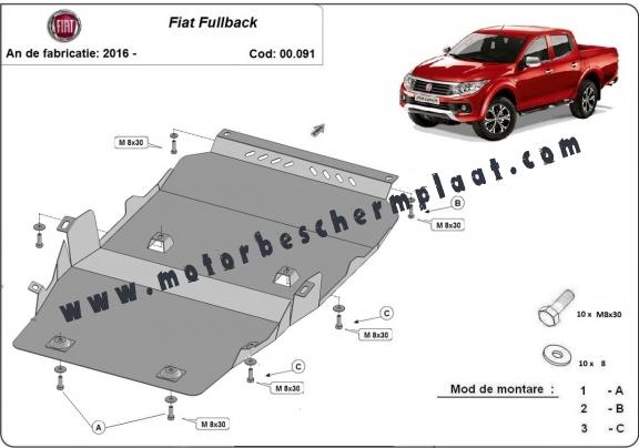 Motor en Versnellingsbak Beschermplaat voor Fiat Fullback