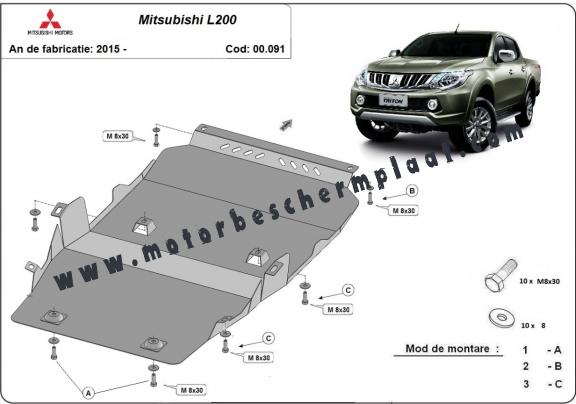 Motor en Versnellingsbak Beschermplaat en Differentieel voor Mitsubishi L200