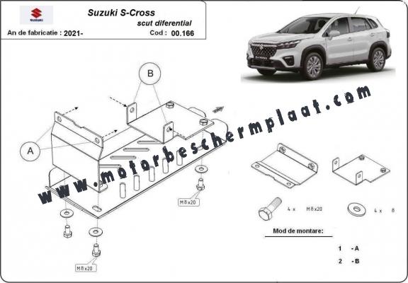 Differentieel Beschermplaat voor Suzuki S-Cross