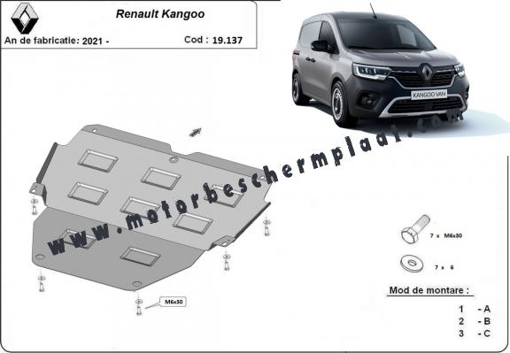 Motor en Versnellingsbak Beschermplaat voor Renault Kangoo Van