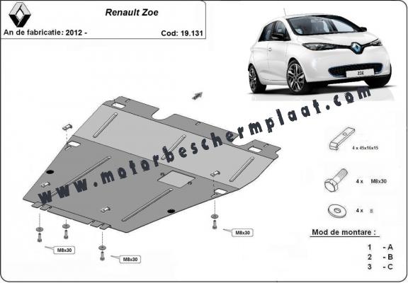 Motor en Versnellingsbak Beschermplaat voor Renault Zoe