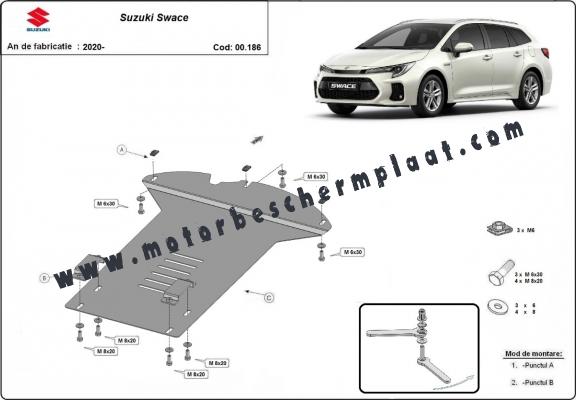 Katalysator/cat lock Beschermplaat voor Suzuki Swace