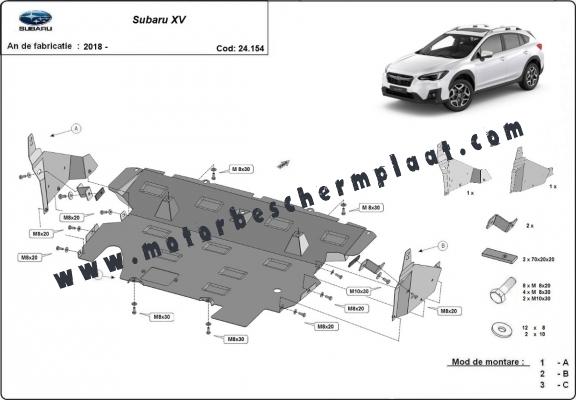 Motor en Versnellingsbak Beschermplaat voor Subaru XV