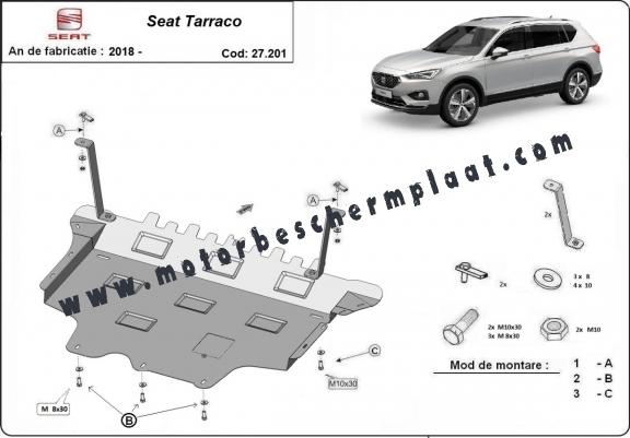 Motor, Versnellingsbak en Radiator Beschermplaat voor Seat Tarraco
